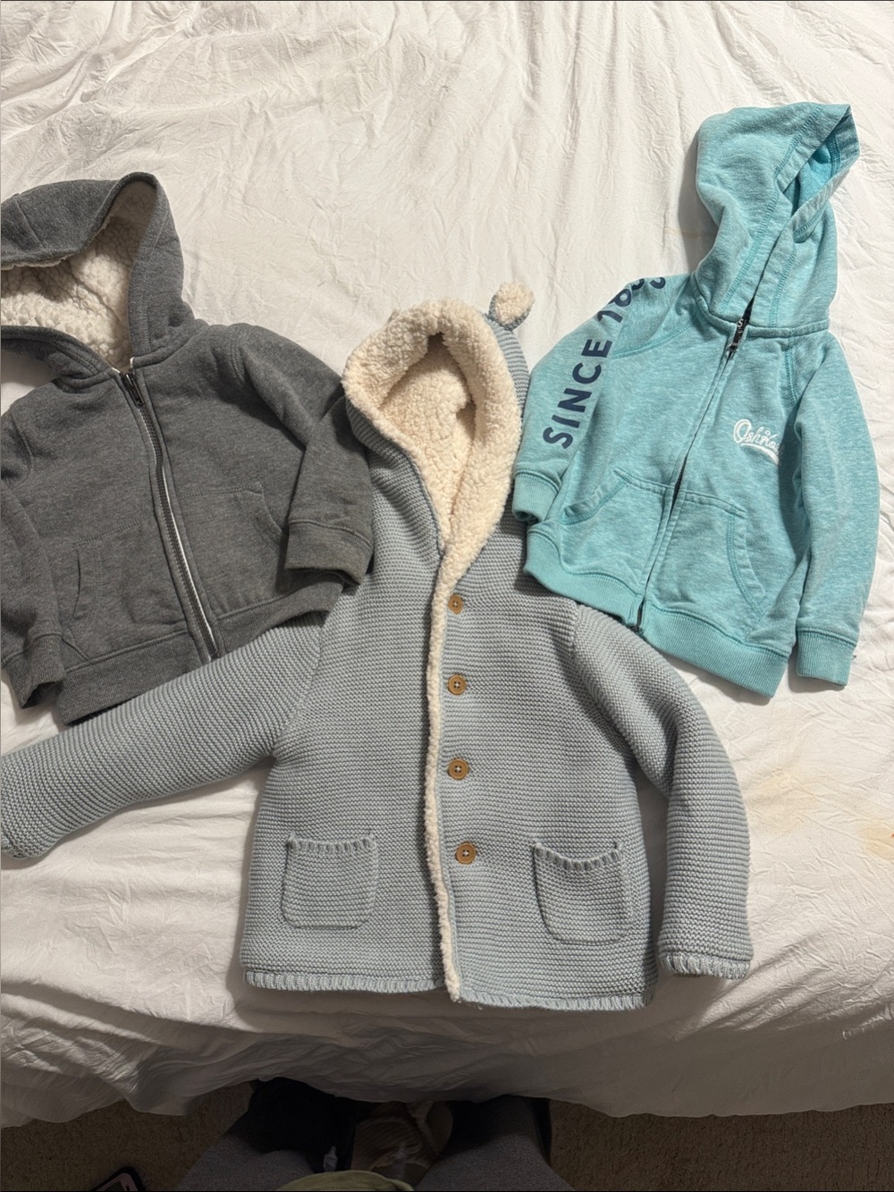 18 month jacket and sweatshirts